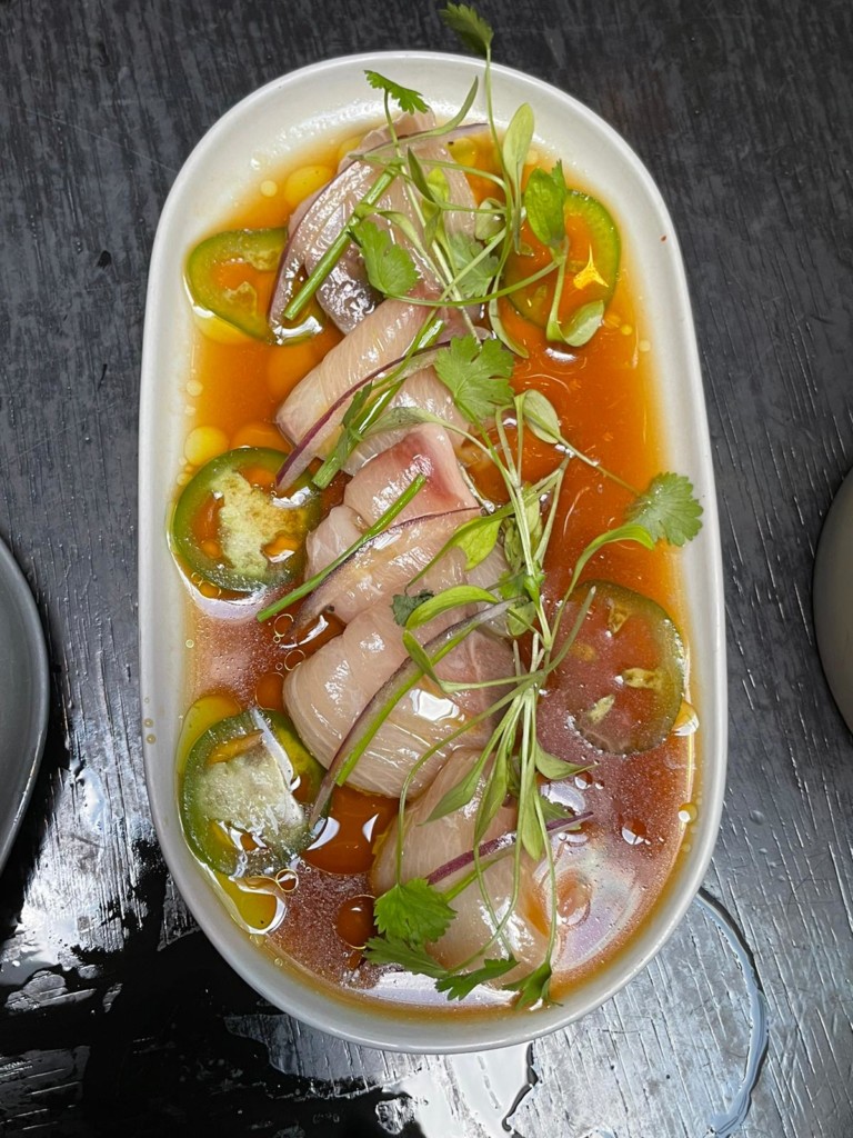 Yellowtail Tiradito at Apothecary Izakaya Shoreditch