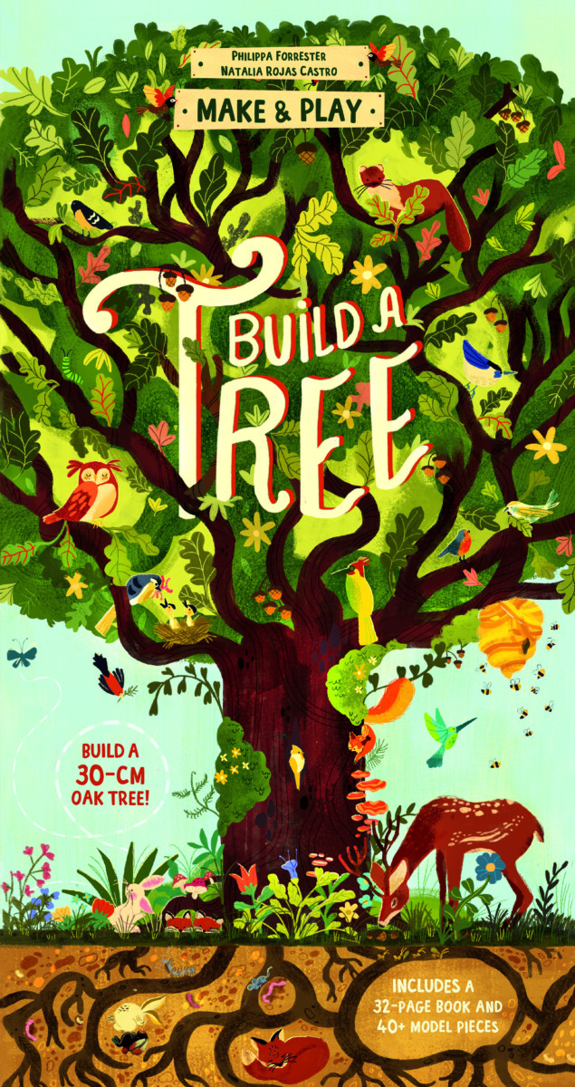 Cover of Make & Play: Build A Tree by Philippa Forrester & Natalia Rojas Castro, a novelty book published by Design Eye