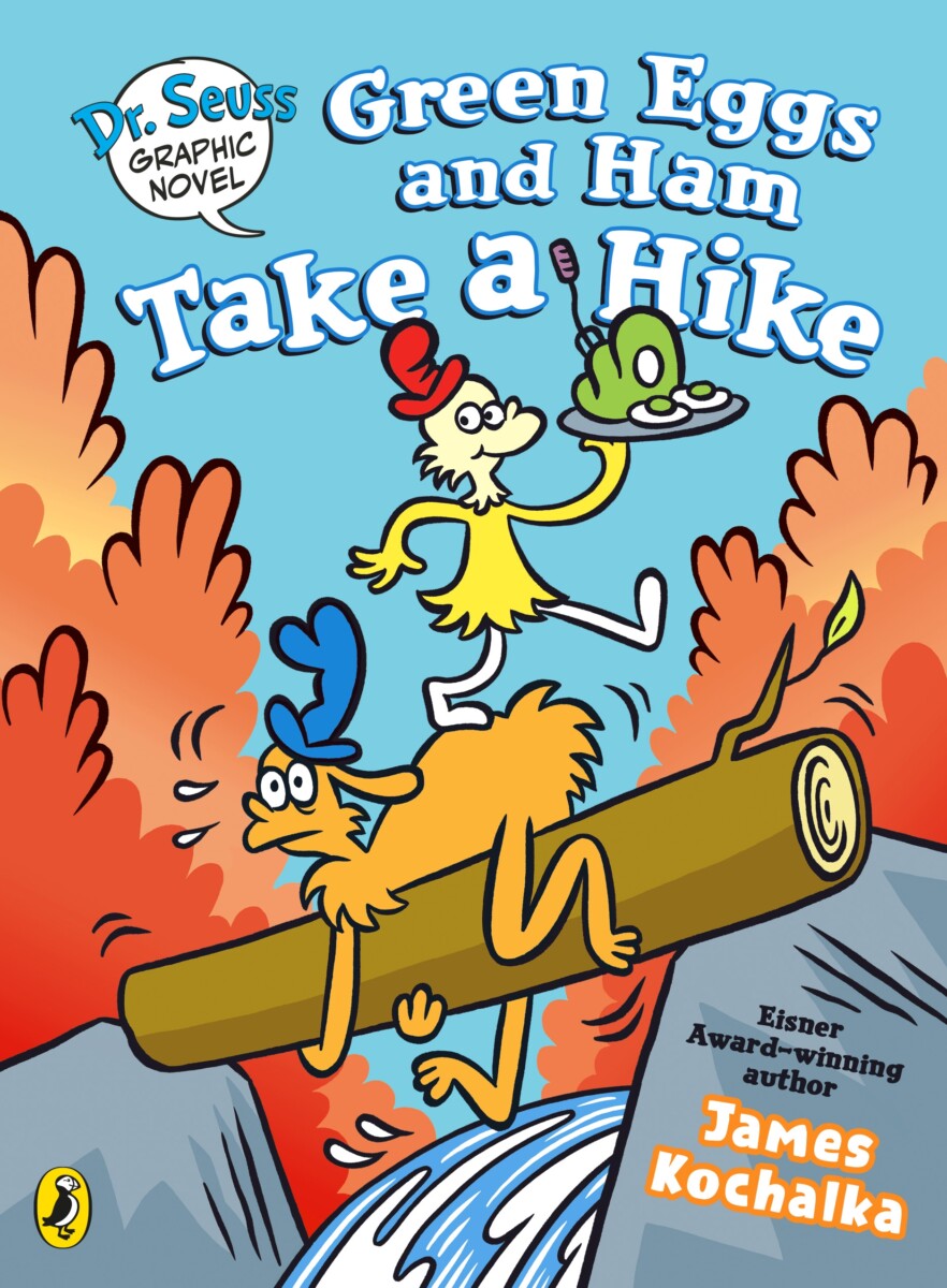 Cover of Dr. Seuss Green Eggs and Ham Take A Hike, a children's book published by Puffin Books