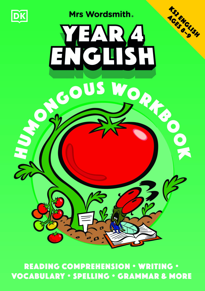 Cover of Mrs Wordsmith Year 4 English Humungous Workbook, an educational book published by DK Children
