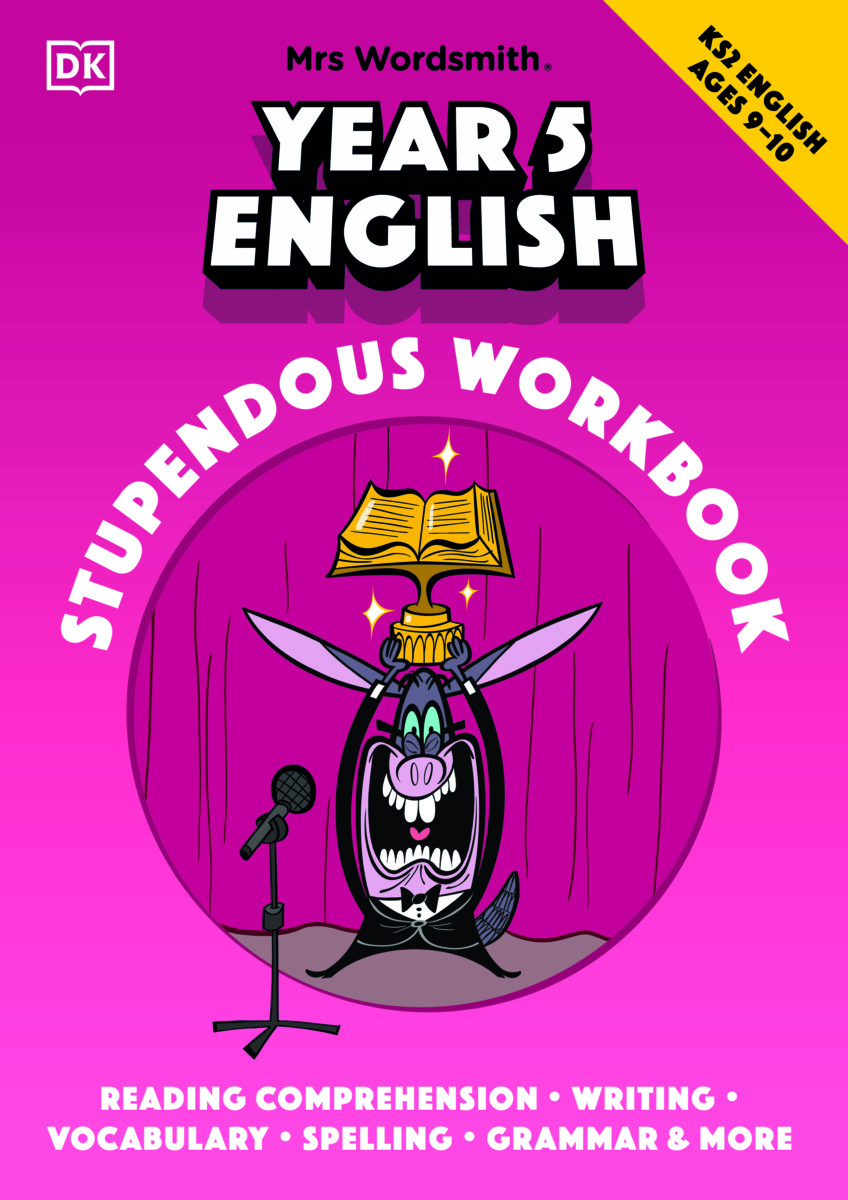 Cover of Mrs Wordsmith Year 5 English Stupendous Workbook, an educational book published by DK Children
