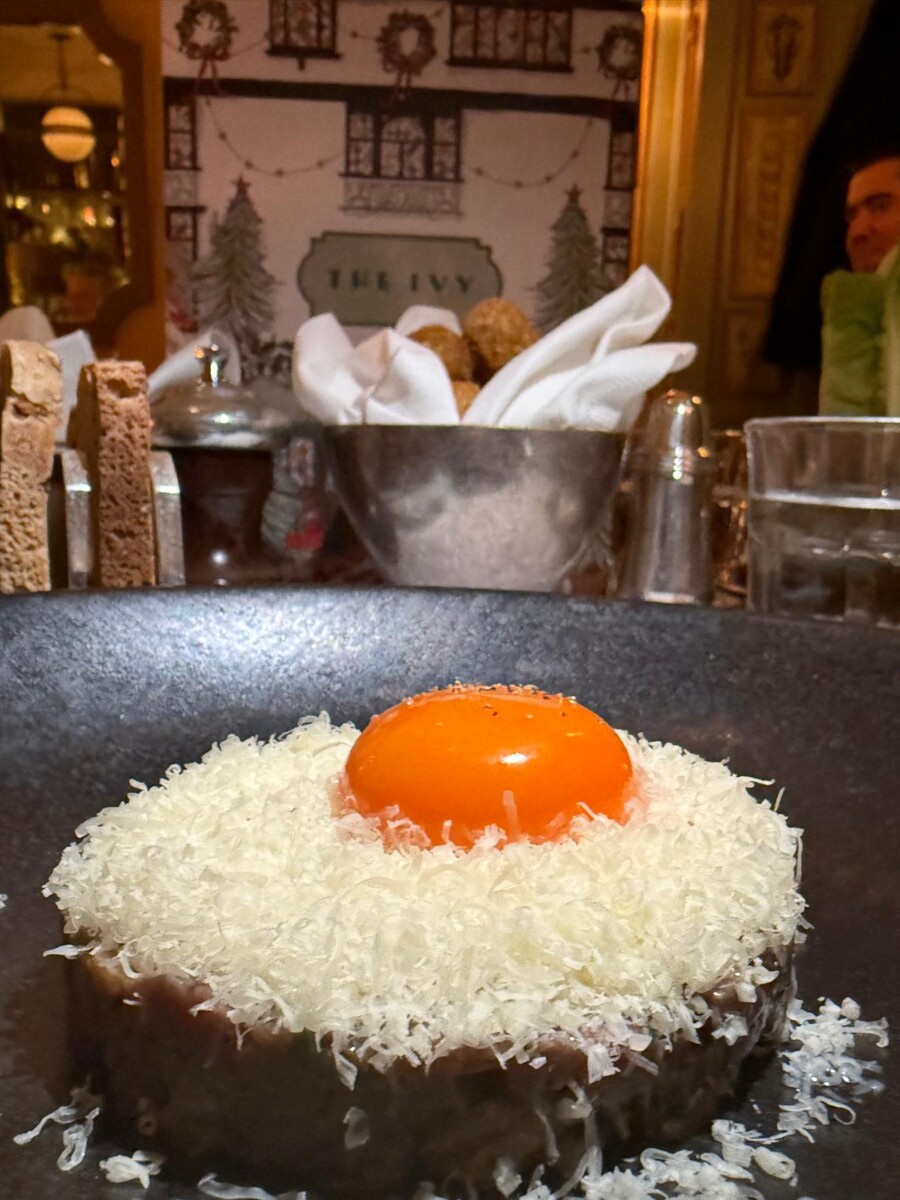 The Ivy Menu Beef Tartare at The Ivy Cafe Marylebone