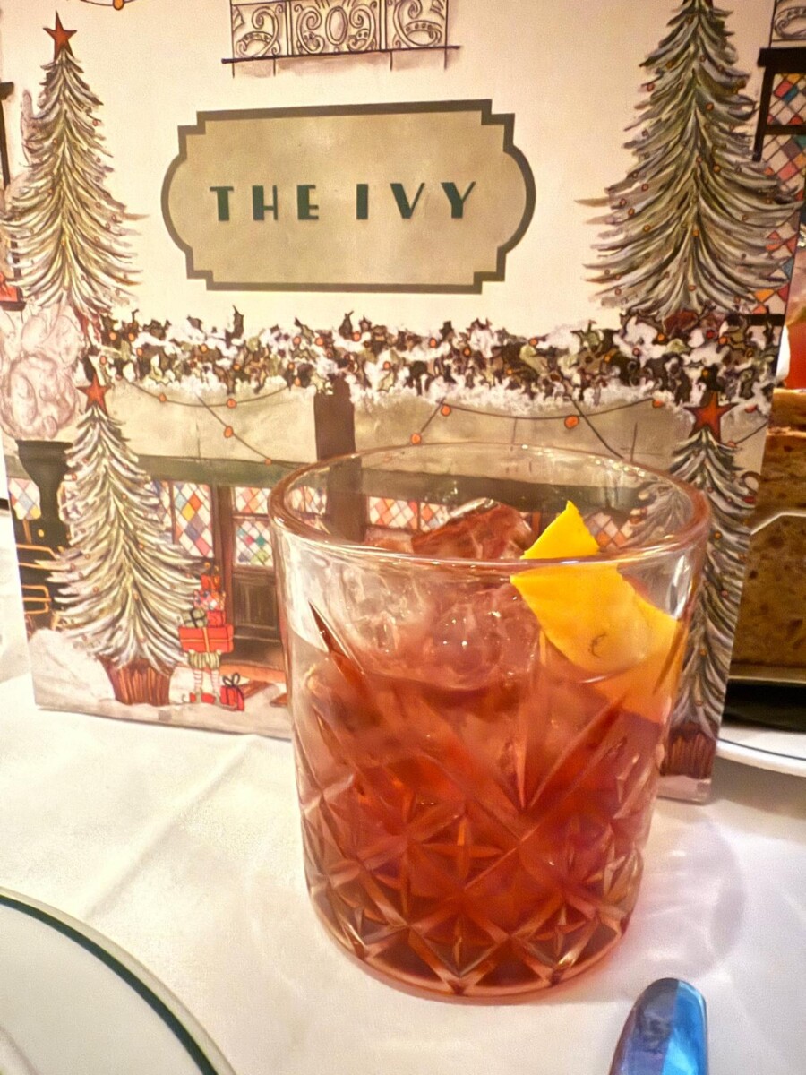 Old Fashioned Cocktail at The Ivy Cafe Marylebone